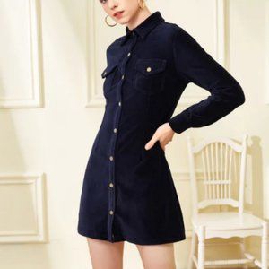 Julie Brown Navy Blue Dress